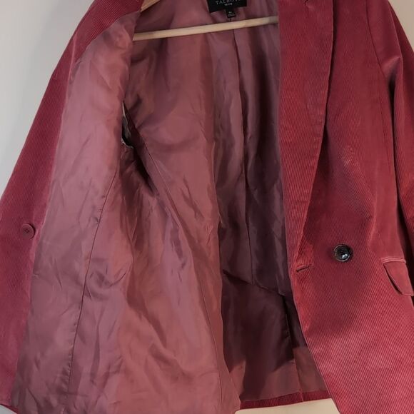 Soft Pink Cotton Corduroy Blazer Size 6 petite - Picture 6 of 12